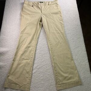 Lauren Ralph Lauren Women's Khaki Tan‎ Cotton Blend Dress Pants